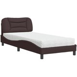 vidaXL Krevet s madracem tamnosmeđi 80x200 cm od tkanine | shoptok.hr