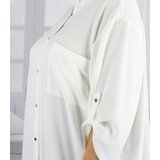 Pri Elegant oversize blouse shirt with stand-up collar ANNA | Shoptok.si