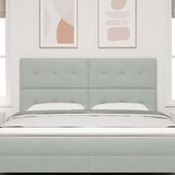  Naslon za glavu s gumbima svjetlosiva 180 cm baršun | shoptok.hr