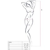 Passion BS032 - mrežasti, bez rukava, otvoreni mrežasti kombinezon (crni) - SL | shoptok.hr