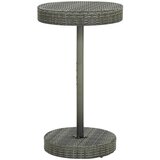 vidaXL Vrtna miza siva 60,5x106 cm poli ratan, (20665708) Cene