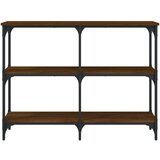  Konzolni stol boja smeđeg hrasta 100x29x75 cm konstruirano drvo | shoptok.hr