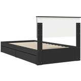  Postelja s shranjevanjem Črna 100 x 200 cm Konstruiran les, (5000105197) | Shoptok.si