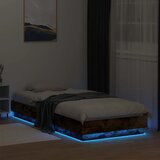  Okvir za krevet s LED svjetlom Dimljeni hrast 80 x 200 cm - Dimljeni hrast 80 x 200 cm | shoptok.hr