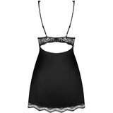 Obsessive Luvae - spavaćica s cvjetnim kamenčićima i tangama (crna) | shoptok.hr