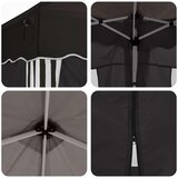  Zložljivi šotor za zabave 288 x 288 x 245 cm Črna, (5000248714) | Shoptok.si