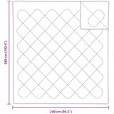 Set deka s jastukom 3 kom. Bijela Mikrovlakna 240 x 260 cm,50 x 70 cm | Shoptok.si