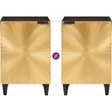 vidaXL Kupaonski ormar s policom Crna i zlatna 38 x 33 x 58 cm | shoptok.hr