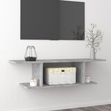 The Living Store Stenska TV omarica betonsko siva 103x30x26,5 cm - TV Omarica, (21375434) | Shoptok.si