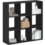 The Living Store Knjižna omara črna 102x32x102 cm inženirski les - Knjižna Omara, (21660776) Cene