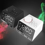 Generic Budilka, radio zvočnik z uro z dvojnim dremežem, USB polnilna vrata, Aux Tf Play, termometer, veliko ogledalo, LED, možnost zatemnitve, (21125807) | Shoptok.si