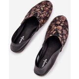 Maciejka Leather Patterned Ballet Flats | shoptok.hr