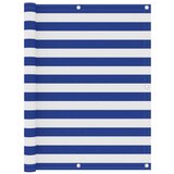 vidaXL Balkonsko platno belo in modro 120x300 cm oksford blago, (20764714) | Shoptok.si