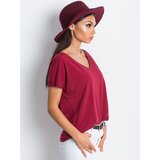 BASIC Feel Good T-shirt-RV-TS-4832.16P-burgundy | Shoptok.si