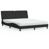  Krevet s madracem crni 160x200 cm baršunasti | shoptok.hr