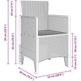  Vrtna stolica 4 pcs Bijelo 53 x 49 x 85 cm Polipropilen | shoptok.hr