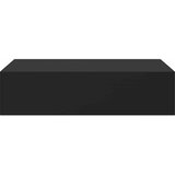  Zidna polica s ladicom crna 40 x 23,5 x 10 cm MDF | shoptok.hr