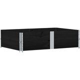 Furnova Vrtno korito črno 150x100 cm trdna borovina, (21919967) | Shoptok.si