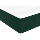 Krevet s oprugama i madracem tamnozeleni 200x200 cm baršunasti | shoptok.hr
