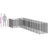  Kavez za pse crni 7,26 m² čelični | shoptok.hr