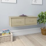 vidaXL Zidna polica s ladicama boja hrasta 60 x 26 x 18,5 cm drvena Cijene