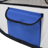 Sklopiva ogradica za pse s torbom za nošenje plava 90x90x58 cm | shoptok.hr