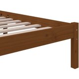  Posteljni okvir medeno rjav iz trdnega lesa 120x200 cm, (20645429) | Shoptok.si