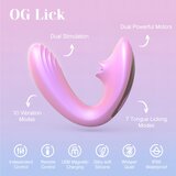 Tracy's Dog OG Lick - G-točka vibrator in stimulator za klitoris (roza) | Shoptok.si