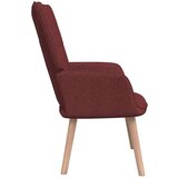  Stol za sproščanje s stolčkom vinsko rdeče blago, (20935299) | Shoptok.si