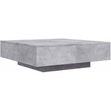  Stolić za kavu s LED svjetlima sivi boja betona 100x100x31 cm | Eponuda.com