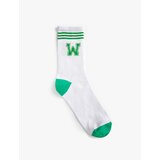 Koton college socks embroidery detailed Cene