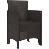  Vrtna stolica 2 pcs Smeđa 53 x 49 x 85 cm Polipropilen | shoptok.hr