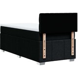 vidaXL Krevet s oprugama i madracem crni 90x200 cm od tkanine | shoptok.hr
