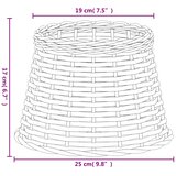  Sjenilo za svjetiljku od pruća 25 x 17 cm bijelo | shoptok.hr