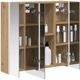  Kupaonski ormar s ogledalom Umjetnička hrastovina | shoptok.hr