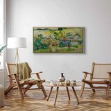  Slika - Vincent Van Gogh – Farms near Auvers 120x60 U prirodnom drvenom okviru | shoptok.hr