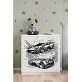  Dječja komoda - AUTO - bijela | shoptok.hr