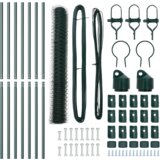 vidaXL Heksagonalna Ograda Zelena 1x10 m Čelik | shoptok.hr