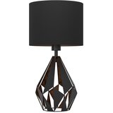 Eglo Carlton 5 stolna lampa E27, 51 cm, crna/bakrena, 43077 | shoptok.hr
