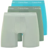 Calvin Klein Underwear Boksarice voda / kaki / pastelno zelena / bela