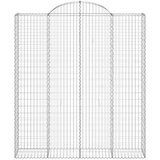  Lučne gabionske košare 9 kom 200x50x220/240cm pocinčano željezo | shoptok.hr