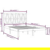  Posteljni okvir bel iz borovine 120x190 cm 4FT, (20904122) | Shoptok.si