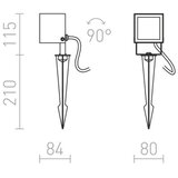 Red Design Rendl - R12025 - LED spoljašnja svetiljka BORA LED/6W/230V IP54 | Eponuda.com