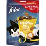 + 1 gratis! Felix prigrizki za mačke - KnabberMix: Dreikäsehoch (330 g x 4)