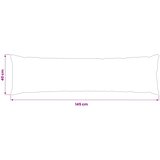  Presvlaka za jastuk 2 pcs HEERLEN Crna 40 x 145 cm Poliester | shoptok.hr