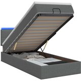  Krevet od pjene s madracem i LED-om Tamnosiva 90 x 190 cm | shoptok.hr