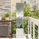 vidaXL Vrtni Sadič s Dekorativnom Pločom Srebrno 32 x 140 cm | shoptok.hr
