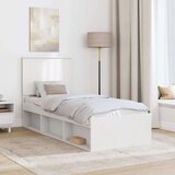  Okvir za krevet Bijelo 75 x 190 cm Čvrsto borovo drvo | shoptok.hr