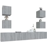  6-dijelni set TV ormarića sivog sonome konstruirano drvo | shoptok.hr