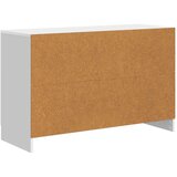  Strani šal Bela visok sijaj 89 x 34,5 x 57 cm Inženirski les, (5000217835) | Shoptok.si